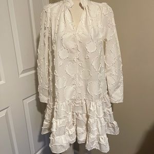 white long sleeve dress